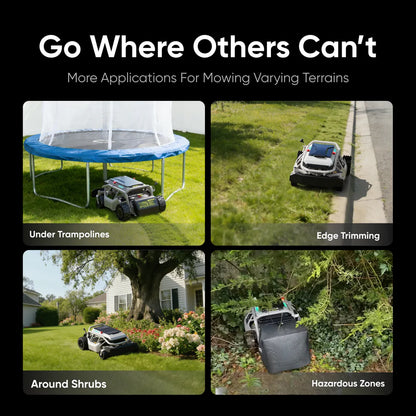 Mowrator S1 2WD Remote Control Lawn Mower for Flat Lawns & 45% Slopes