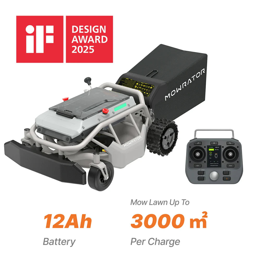 Mowrator S1 2WD Remote Control Lawn Mower for Flat Lawns & 45% Slopes